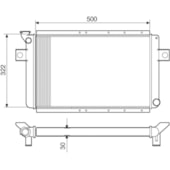 RADIADOR FORD CORCEL / CORCEL II 1.4 1978 A 1981 MANUAL SEM AR - VISCONDE/MODINE