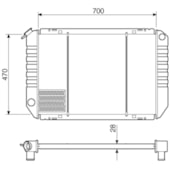 RADIADOR FORD F1000 1992 A 1994 - VISCONDE/MODINE