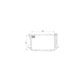 RADIADOR FORD F1000 COM AR 1995 A 1998 - VISCONDE/MODINE