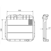 RADIADOR FORD F4000 1975 A 1996 - VISCONDE/MODINE