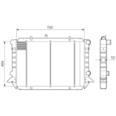RADIADOR FORD F4000 1996 A 1998 - VISCONDE/MODINE