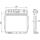 RADIADOR FORD F600 AVARENTÃO / F11000 > 21000 - VISCONDE/MODINE