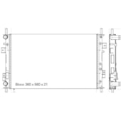 RADIADOR FORD FIESTA 2002 EM DIANTE / ECOSPORT 2002 A 2013 1.0 / 1.6 / 2.0 16V COM OU SEM AR MANUAL COMTUBETE - BEHR HELLA