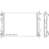 RADIADOR FORD FIESTA / COURIER 2000 A 2002 / NEW KA 1.0 / 1.6 2009 A 2011 COM OU SEM AR - MAGNETI MARELLI