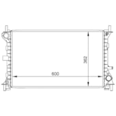 RADIADOR FORD FOCUS 1.8 / 2.0 16V 2001 A 2009 MANUAL COM AR - BEHR HELLA