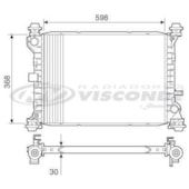 RADIADOR FORD FOCUS 1.8 / 2.0 2001 A 2008 COM AR MANUAL - VISCONDE/MODINE