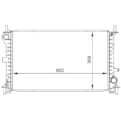 RADIADOR FORD FOCUS 1.8 MANUAL 2001 A 2003 COM AR MANUAL - BEHR HELLA