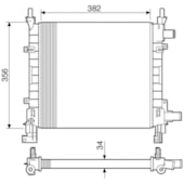 RADIADOR FORD KA 1.0 / 1.3 1997 A 1999 ENDURA COM AR - VISCONDE/MODINE