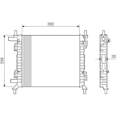 RADIADOR FORD KA ROCAM 1.0 / 1.6 1999 A 2007 SEM AR - VISCONDE/MODINE