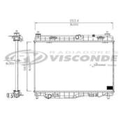 RADIADOR FORD NEW FIESTA 2004 EM DIANTE SEM TUBETE - VISCONDE/MODINE