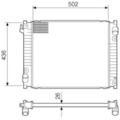 RADIADOR FORD RANGER 2.5 / 2.8 1998 A 2006 COM OU SEM AR TURBO DIESEL - VISCONDE/MODINE