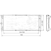 RADIADOR FORD ROYALE / VERSALLES VW VOLKSWAGEN SANTANA / QUANTUM 1.8 / 2.0 1991 A 1994 MANUAL COM AR - VALEO
