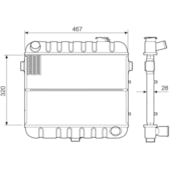 RADIADOR GM CHEVROLET A10 / C10 CARAVAN / OPALA 4CL >82 - VISCONDE/MODINE