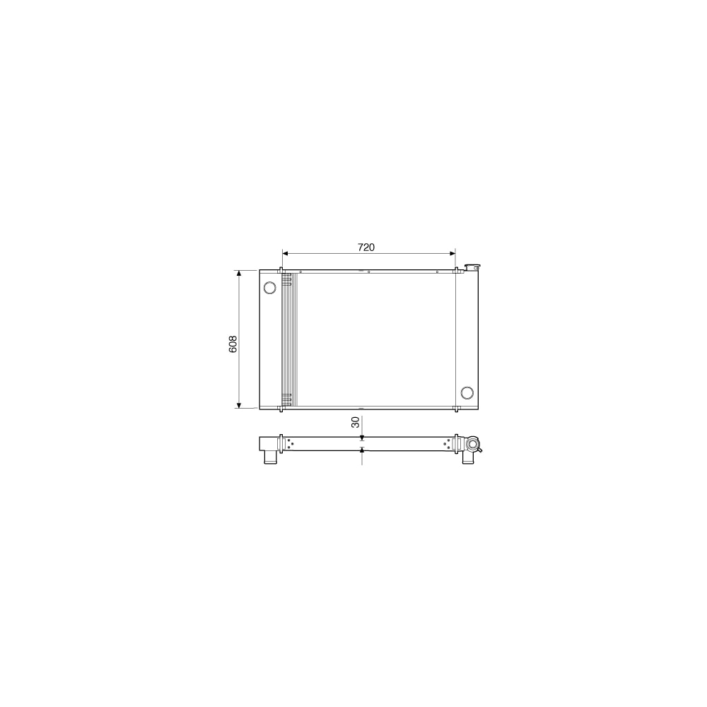 RADIADOR GM CHEVROLET AC 1960 EM DIANTE90 1985 A 1990 AC 1100>22000 >90 - VISCONDE/MODINE