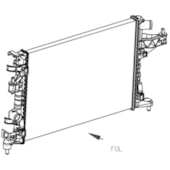 RADIADOR GM CHEVROLET AGILE 1.4 FLEX 2009 EM DIANTE MANUAL COM AR / NOVA MONTANA - BEHR HELLA