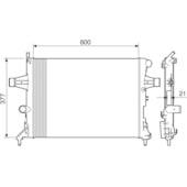 RADIADOR GM CHEVROLET ASTRA 1999 EM DIANTE ZAFIRA 2000 EM DIANTE 1.8 / 2.0 SEM AR - VISCONDE/MODINE