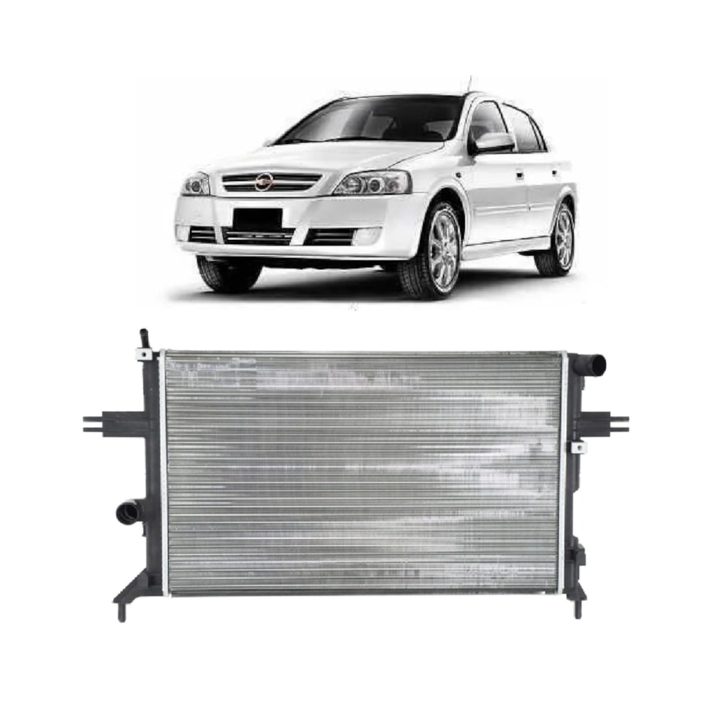 Radiador Gm Chevrolet Astra / Vectra / Zafira 2001 A 2009 Com Ar - Valeo