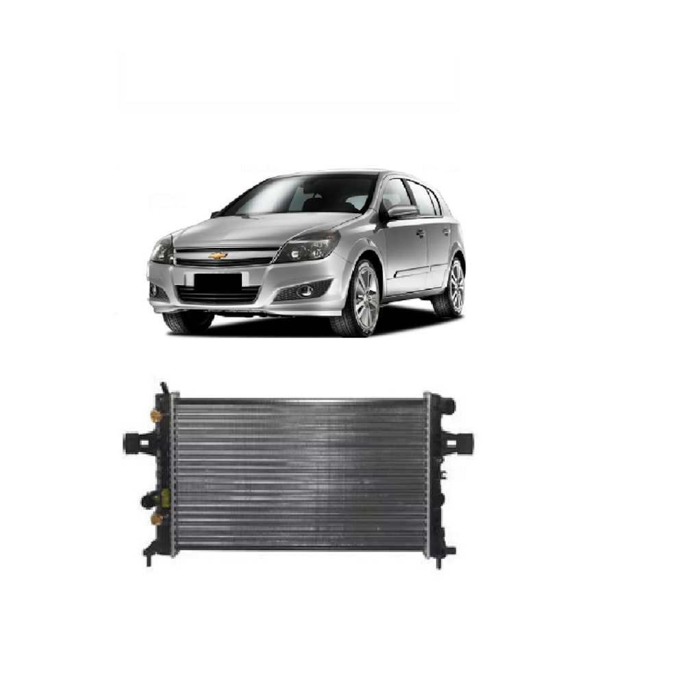 RADIADOR GM CHEVROLET ASTRA / ZAFIRA 1999 A 2009 / VECTRA 2006 A 2009 1.8 / 2.0 / 2.4 COM AR AUTOMATICO - PROCOOLER