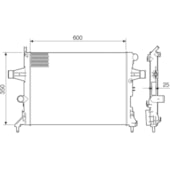 RADIADOR GM CHEVROLET ASTRA / ZAFIRA / NOVO VECTRA COM AR 2006 A 2009 - VISCONDE/MODINE