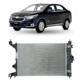 RADIADOR GM CHEVROLET COBALT / SPIN / ONIX / PRISMA 1.4 / 1.8 2013 EM DIANTE AUTOMATICO COM AR - VALEO