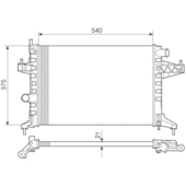 RADIADOR GM CHEVROLET CORSA 2003 EM DIANTE / MONTANA 2002 A 2011 COM OU SEM AR 1.8 / 1.0 / 1.4 - VISCONDE/MODINE