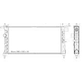 RADIADOR GM CHEVROLET CORSA / PICK UP CORSA SEM AR 1994 EM DIANTE 1.0/1.4/1.6 - BEHR HELLA