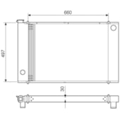 RADIADOR GM CHEVROLET D20 / 40 1988 A 1990 - VISCONDE/MODINE
