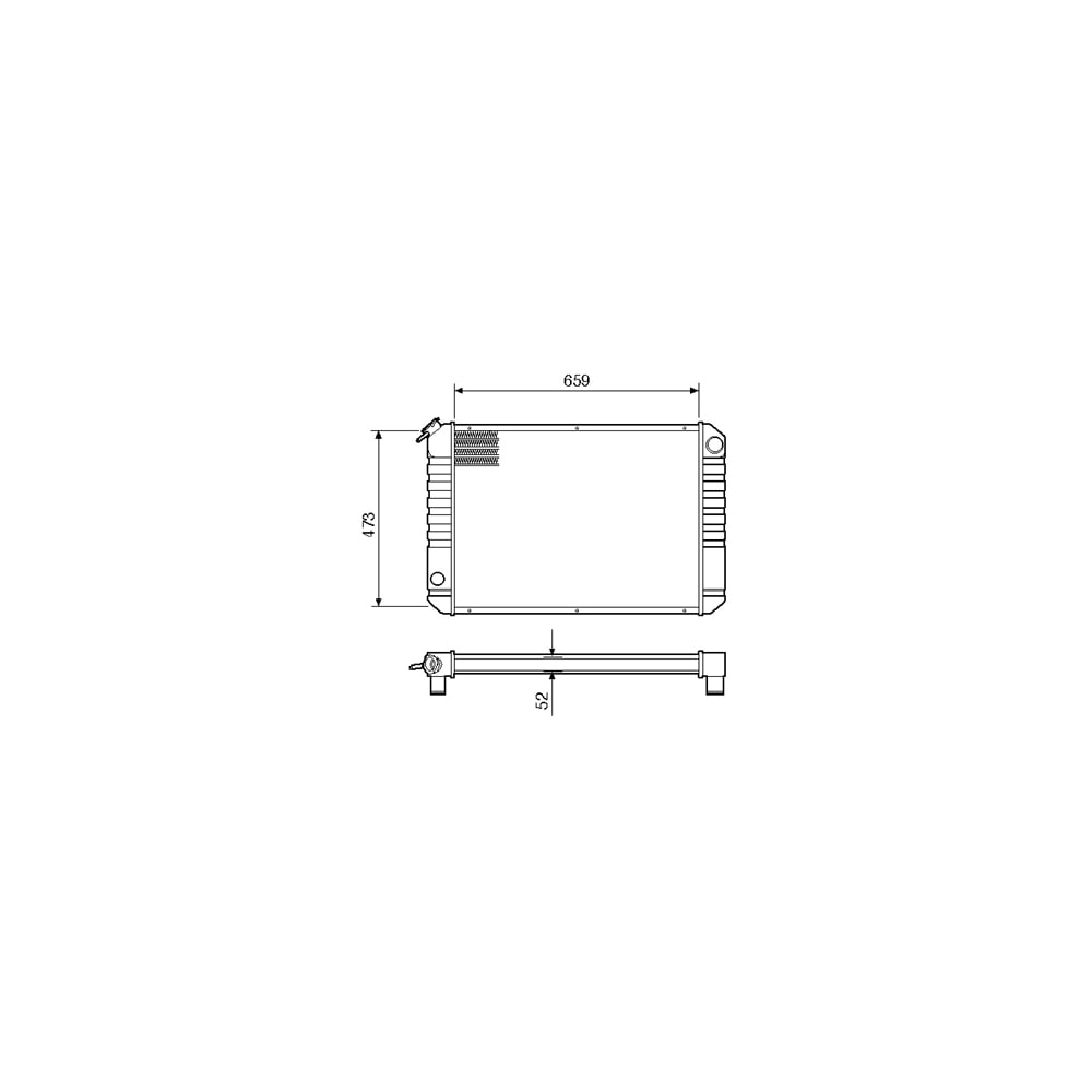 RADIADOR GM CHEVROLET D20 / 40 1988 A 1990 - VISCONDE/MODINE
