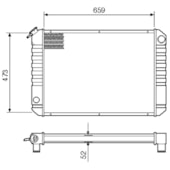 RADIADOR GM CHEVROLET D20 / 40 1988 A 1990 - VISCONDE/MODINE