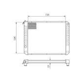 RADIADOR GM CHEVROLET D60>90 D11000>22000 1988 A 1990 - VISCONDE/MODINE
