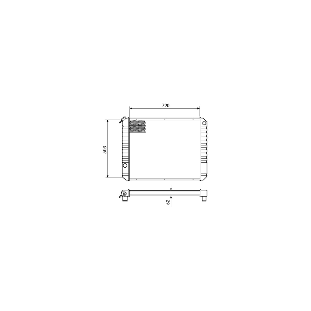 RADIADOR GM CHEVROLET D60>90 D11000>22000 1988 A 1990 - VISCONDE/MODINE
