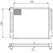 RADIADOR GM CHEVROLET D60>90 D11000>22000 1988 A 1990 - VISCONDE/MODINE