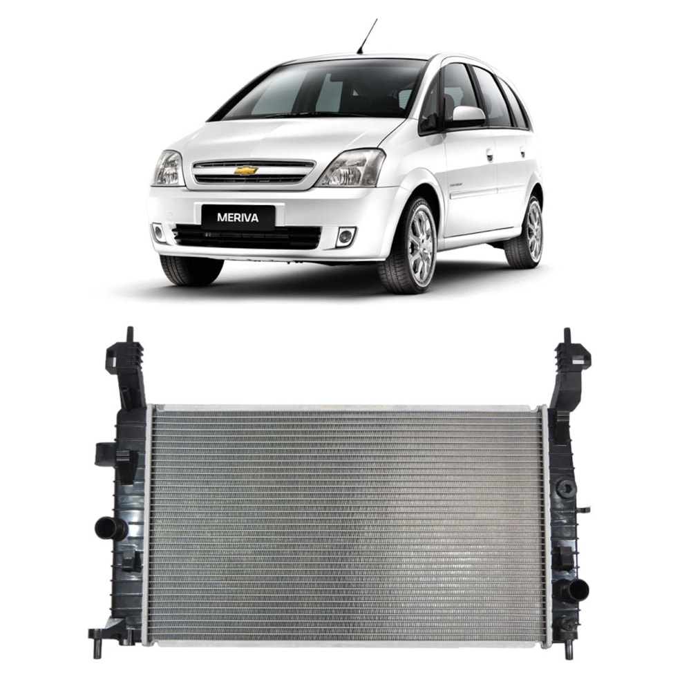 RADIADOR GM CHEVROLET MERIVA 1.4 / 1.8 2002 A 2009 COM/SEM AR MANUAL - PROCOOLER RADIADOR GM CHEVROLET MERIVA 1.4 / 1.8 2002 A 2009 COM/SEM AR MANUAL - PROCOOLER
