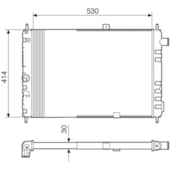 RADIADOR GM CHEVROLET MONZA 1982 A 1990 1.6 / 1.8 / 2.0 - VISCONDE/MODINE