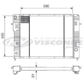 RADIADOR GM CHEVROLET OMEGA 2.2 / 4.1 GLS / CD 1995 A 1998 - VISCONDE/MODINE