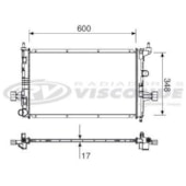 RADIADOR GM CHEVROLET ZAFIRA / ASTRA 2009 EM DIANTE - VISCONDE/MODINE