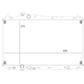 RADIADOR HONDA NEW CIVIC 1.8 / 2.0 2012 EM DIANTE MANUAL / AUTOMATICO - MAGNETI MARELLI