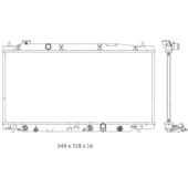 RADIADOR HONDA NEW FIT / CITY 1.4 / 1.5 16V 2009 A 2014 AUTOMATICO COM AR - BEHR HELLA