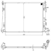 RADIADOR HYUNDAI I30 2.0 16V 2009 A 2012 AUTOMATICO - VALEO
