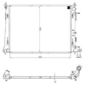RADIADOR HYUNDAI I30 2.0 16V 2009 A 2012 AUTOMATICO - VALEO