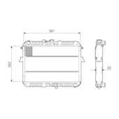 RADIADOR KIA BESTA 2.2 TODOS MANUAL COM OU SEM AR 1993 A 1996  - VISCONDE/MODINE