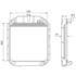 RADIADOR MERCEDES BENZ 1519 1973 A 1987 / 1819 1979 A 1984 / 2219 1978 A 1987 / 2220 1987 A 1991 - VISCONDE/MODINE