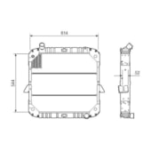 RADIADOR MERCEDES BENZ CAMINHAO L-1218 / L-1418 / L-1620 / LK-1620 INTERCOOLER 1997 A 2005 / ONIBUS OF-1721 1997 A 2004 - VISCONDE/MODINE
