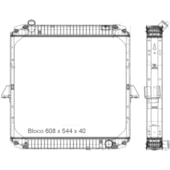 RADIADOR MERCEDES BENZ HPN L1318 ELETRONICO 2006 EM DIANTE OM904 LA 177CV - BEHR HELLA