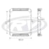 RADIADOR MERCEDES BENZ L1620 MANUAL COM BOCAL RETO - VISCONDE/MODINE