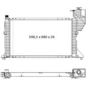 RADIADOR MERCEDES SPRINTER 310 / 312 1997 A 2001 COM OU SEM AR - BEHR HELLA