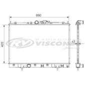 RADIADOR MITSUBISHI IO / TR4 MANUAL COM AR 1.8 / 2.0 16V 4X4 / 4X2 1999 EM DIANTE - VISCONDE/MODINE