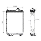 RADIADOR NEW HOLLAND TM 150 / 165 / 180 - VISCONDE/MODINE