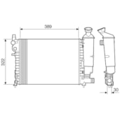 RADIADOR PEUGEOT 106 1.0 8V COM OU SEM AR 1996 A 2001 - VISCONDE/MODINE