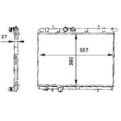 RADIADOR PEUGEOT 206 1999 A 2003 1.0 / 1.6 MANUAL COM OU SEM AR - BEHR HELLA